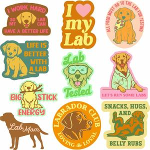 Labrador Sticker Extra Large Lab Dog Stickers for Adults Funny Adhesives with Memes Funny Stickers with Colorful Graphic Decals Funny Dog  Multi