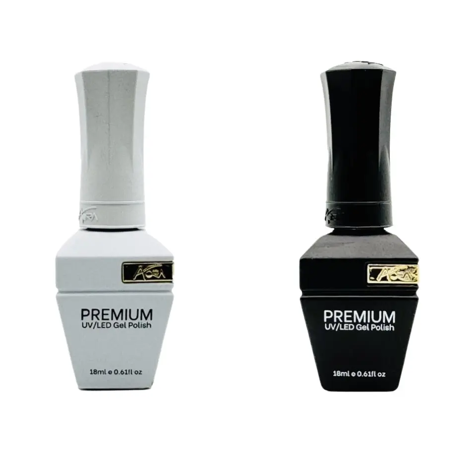 AORA Premium Super White & Black Gel Polish – 18ml