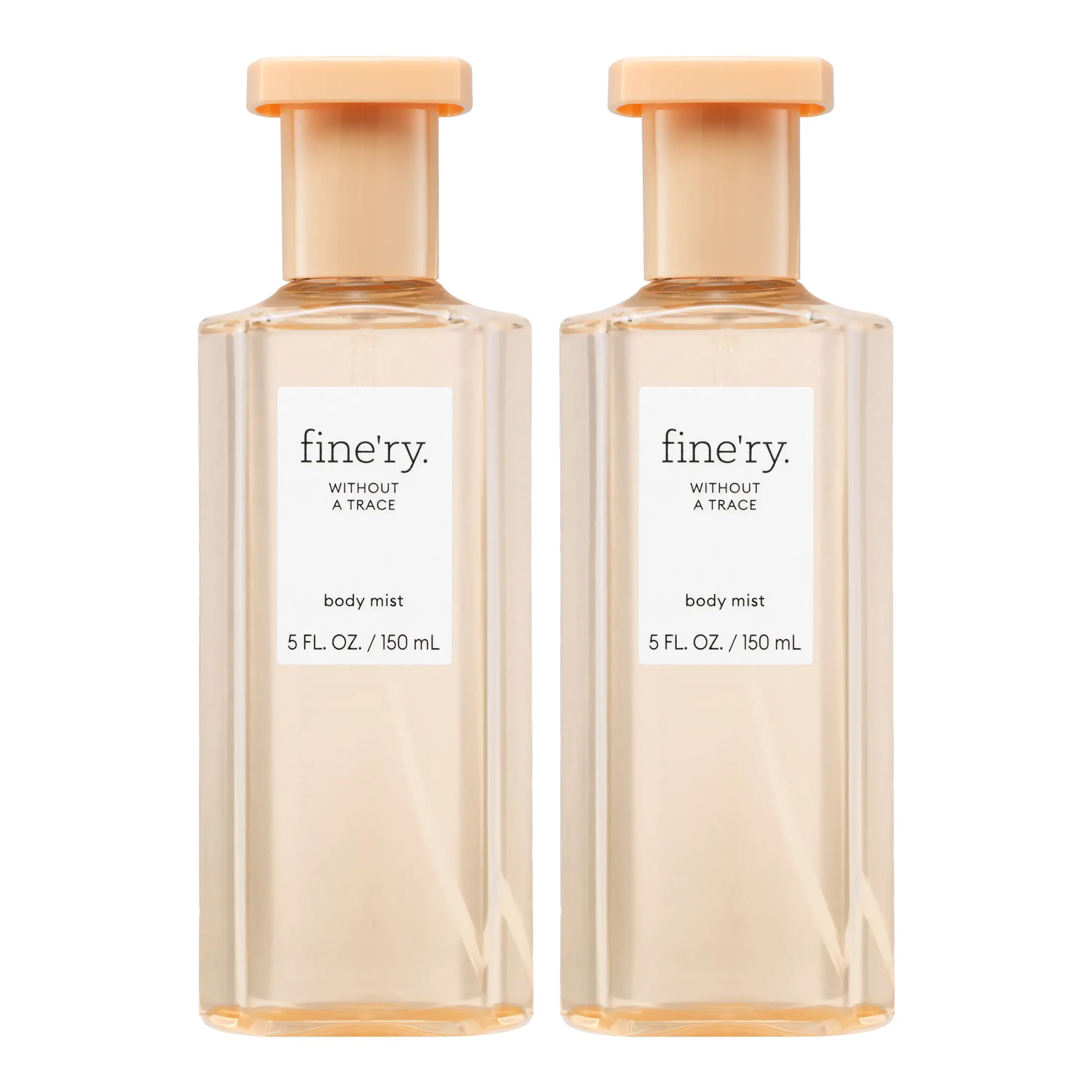fine'ry. Without a Trace Fragrance Mist, Lasting Daily Wear Fragrance for Women with Floral Neroli Blossom, 150ml Bottle, 2-Pack of Beauty Products, Cedarwood, Body Fragrance Routine