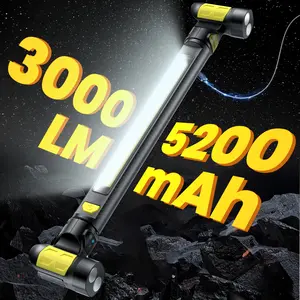【 High Lumens】Etoolab 3000LM LED Work Light, 5200mAh Portable Magnetic Rechargeable Cordless, Auto-On/Off, Ideal for Mechanic/Car Repairing & Garage Use - Modern，High Lumens Flashlight High Lumen Flashlights