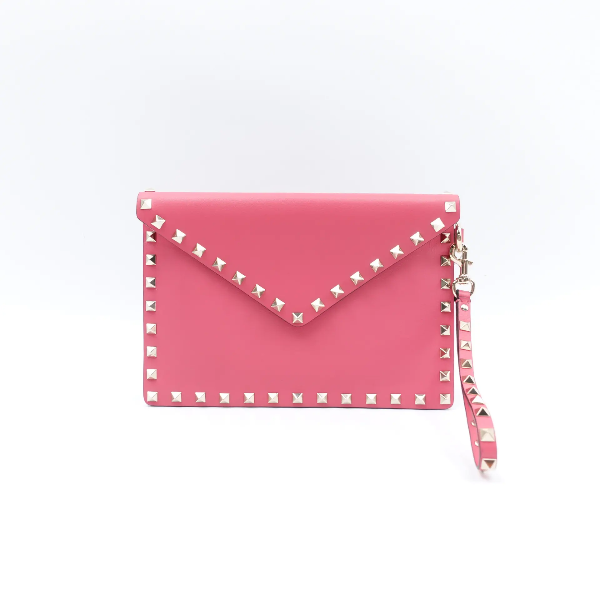 Pre-owned Valentino Leather Clutches & Wristlets Pink Clutch T10414299
