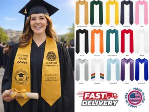 Custom Graduation Stole for High Schools, Community Colleges and Universities Custom Graduation Stole for High Schools, Community Colleges and Universities