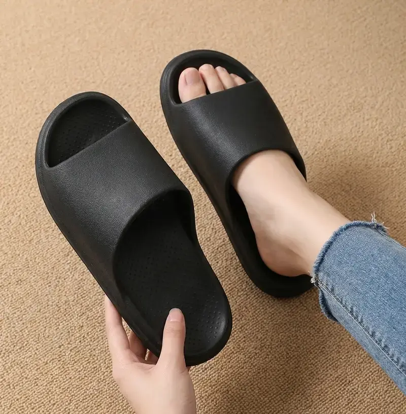 Pillow Slides for Women and Men, Casual EVA Slip On Sandals, Quick-Dry Non-Slip Thick Sole Shower Slippers for Indoor Outdoor Use, All Seasons, Cushioned Women's Fashion Slippers, Business, Cloud Walking Women's Fashion Slippers