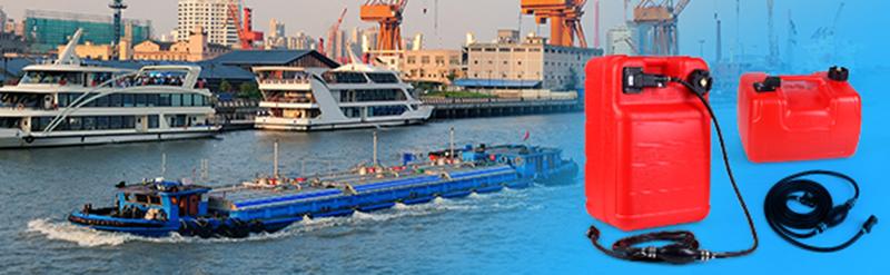 【GARVEE】6 Gallon Portable Tank,Easy-to-Carry Replacement Fueling Tank Boat with I-Shaped Handle, Durable Marine Portable Fuel Tank for Boats, Kayaks & Outboard Engines