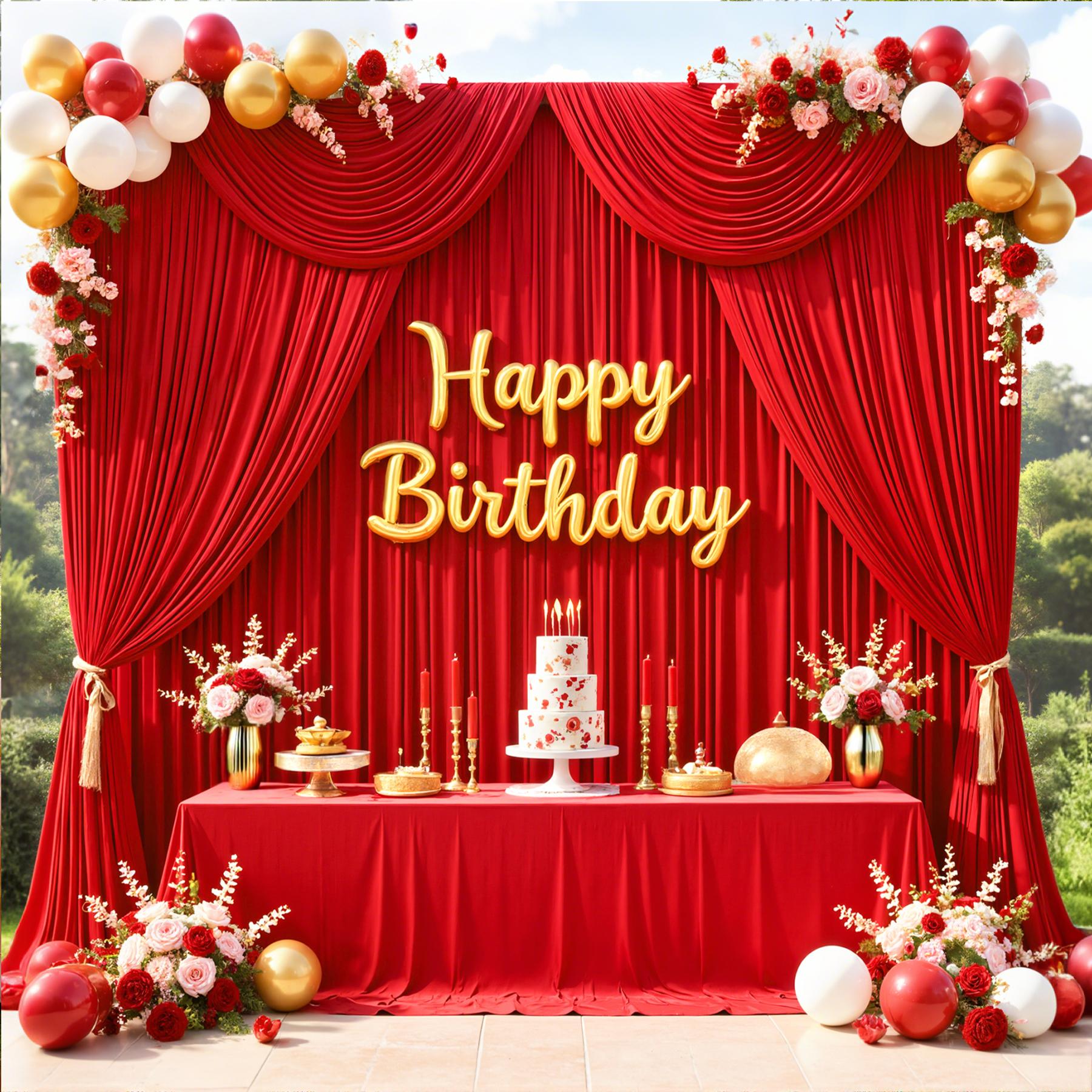 30 x 10ft Backdrop Curtains 6 panels 5 x 7ft or 5 x 10ft Polyester Fabric Background Drapes for Holiday Party, Wedding Event Decor 30 x 10ft Backdrop Curtains 6 panels 5 x 7ft or 5 x 10ft Polyester Fabric Background Drapes for Holiday Party, Wedding Event Decor