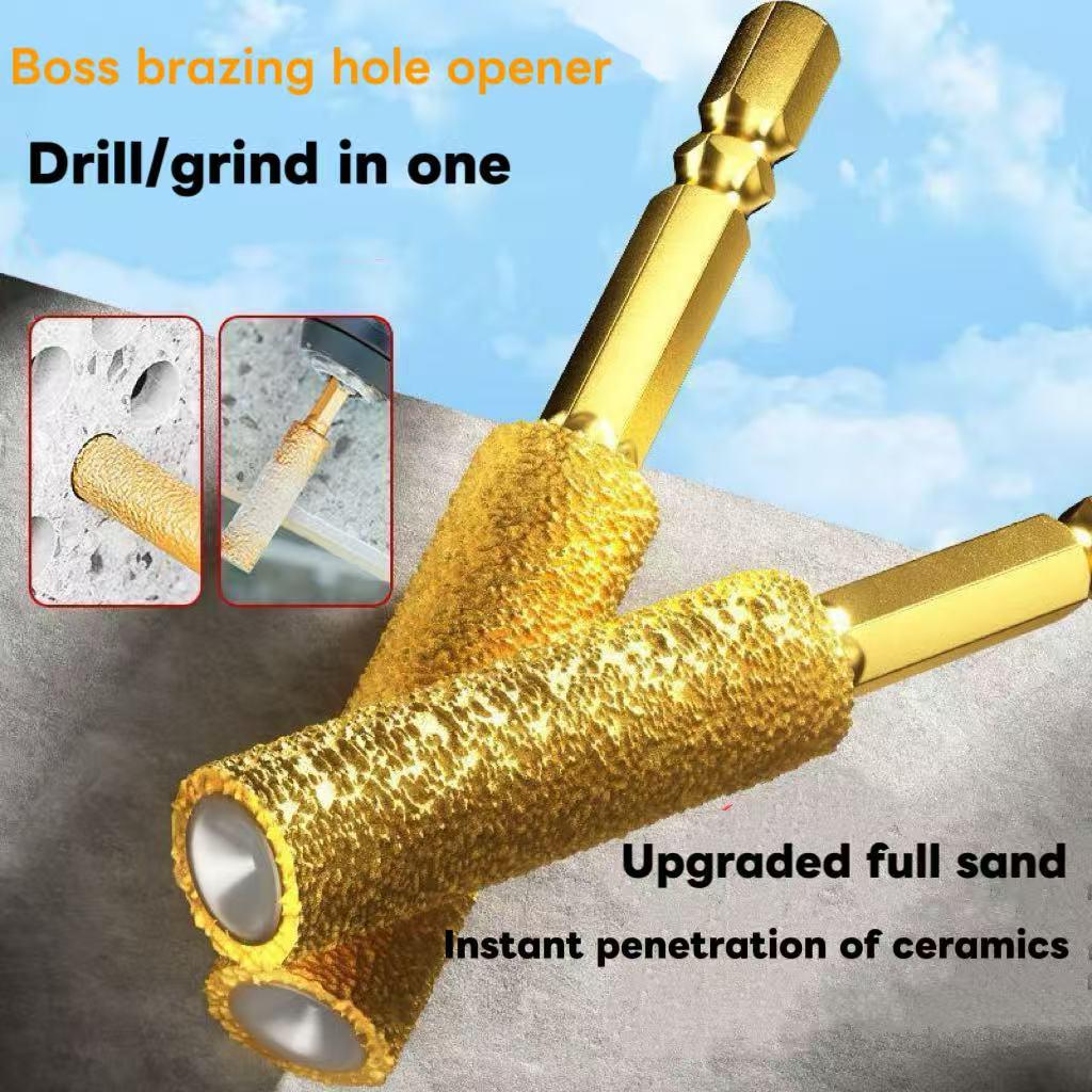 4pc Hexagonal Shank Emery Drill Bit for Dry Drilling onTile Marble Granite Concrete 6-12mm Wax CoreCooling No Water Needed 4pc Hexagonal Shank Emery Drill Bit for Dry Drilling onTile Marble Granite Concrete 6-12mm Wax CoreCooling No Water Needed
