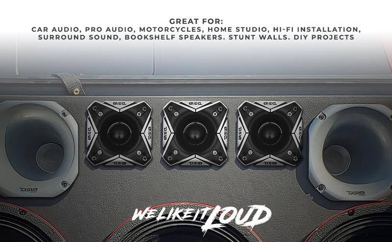 3.8" Super Bullet Tweeter | 250W RMS 1.5" Titanium 8-Ohm Vc