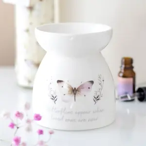 Butterflies Appear Tealight Wax Warmer - High Quality Wax Warmers for Wax Melts, Compatible with illuminatedbymia Gel Wax Melts, Decorative Wax Warmers for Wax Melts