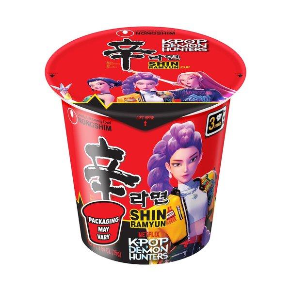 Spicy Instant Ramen Noodle Soup Original Flavor Microwaveable Cups Quick Meal 2.64oz 6 Pack