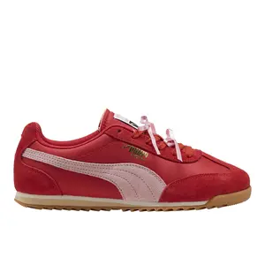 PUMA Womens Arizona Bow Lace Up Sneakers Shoes Casual - Red