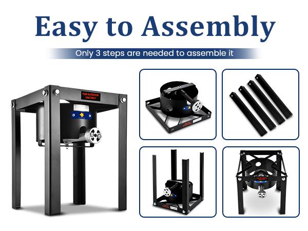 ARC Single Burner Propane Stove,55,000BTU Outdoor Propane Stove Burner Cooker for Cooking for Turkey Fry,Homebrewing,Crawfish Boil,and More!