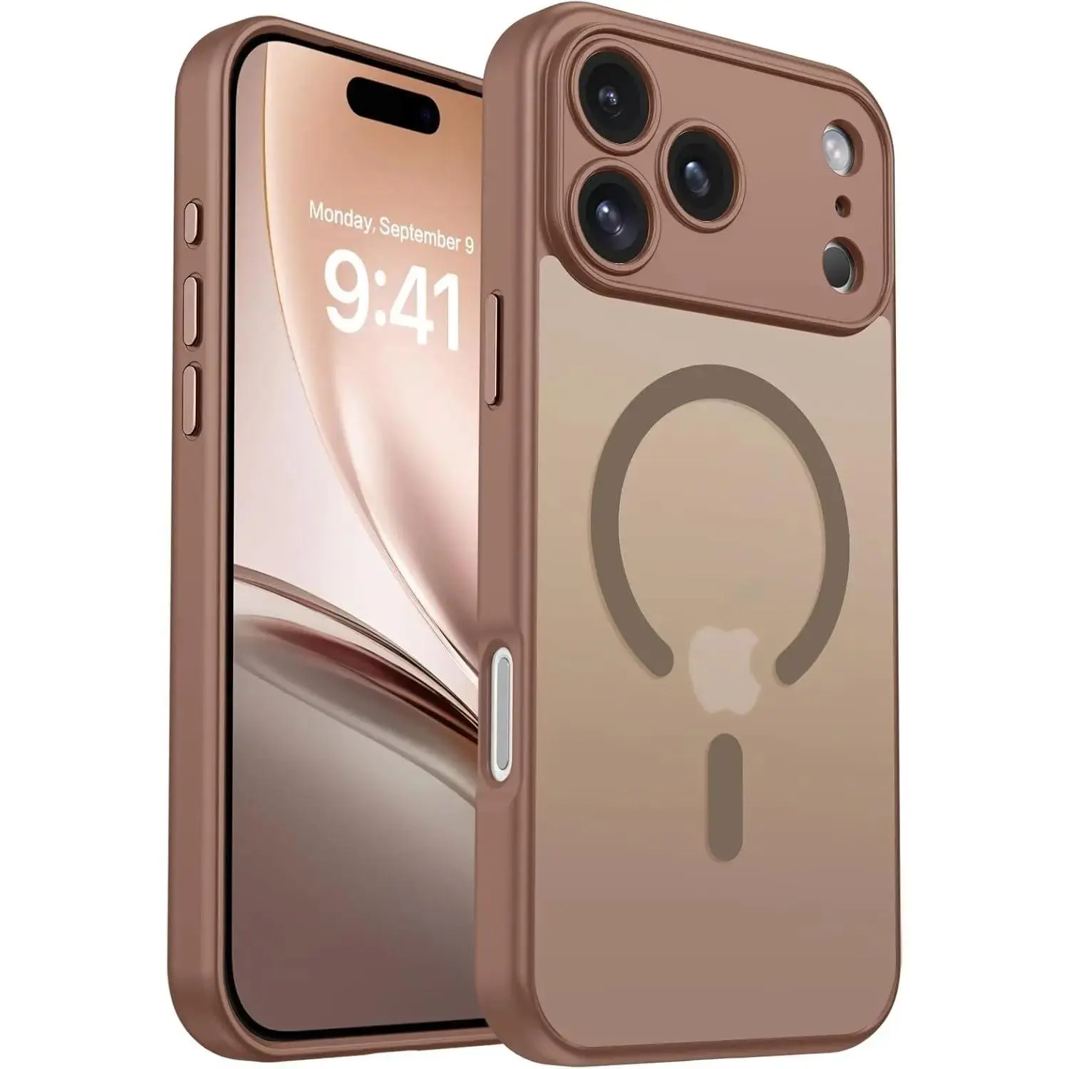 For iPhone 17 Pro Max Cases 16 15 14 13 12 Pro Max case ,[Upgraded Full Camera Protection] [Compatible with Magsafe] [Translucent Matte] Drop Protection Shockproof Protective Phone Cover case