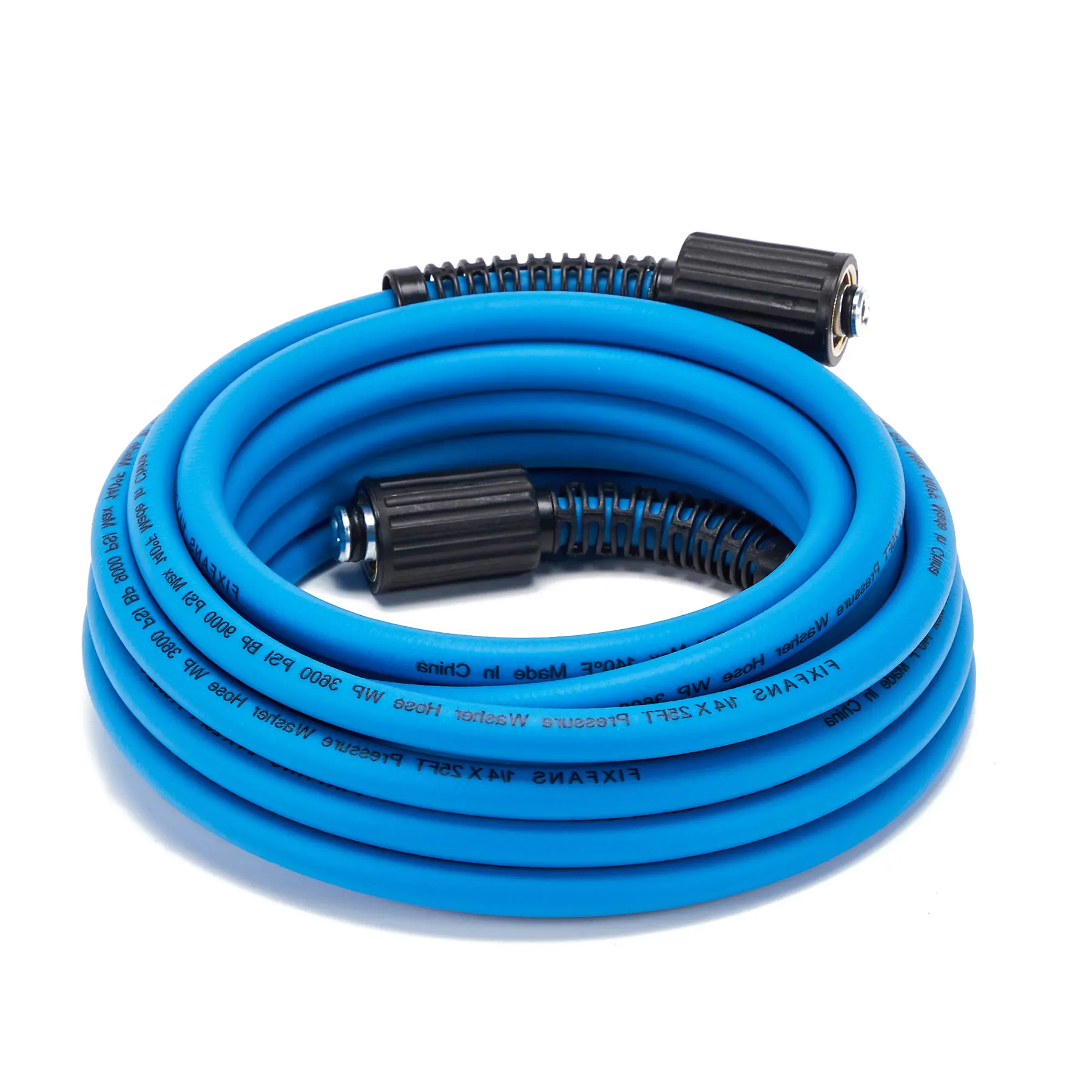 High Pressure Washer Hose, 1/4" x 25 ft 3600 PSI Flexible Hose with M22 Fittings, Kink & Abrasion Resistant Extension Replacement for Car Washing, Pool, Roof, Windows, Driveways, Siding