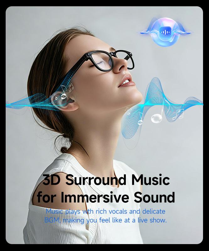 HIRO Smart AI Camera Glasses 8MP Resolution Dual Speaker Bluetooth Wireless Photochromic Lenses AI Voice Translation Hands-Free Photography Multifunctional Audio Sunglasses Christmas Gift Wearable Devices Valentine's gift