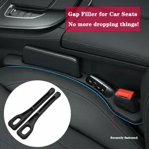Car Seat Gap Filler, 2-Piece Set No-Fall Seat Side Gap Filler Storage Pouch with Phone Holder Universal fit fills gaps between seats and console Perfect for cars, SUVs, and trucks so porte  telefono auto organizador de carro multifunctional Storage