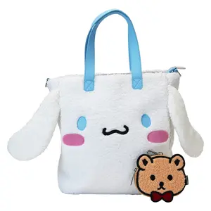 Loungefly Sanrio Cinnamoroll Sherpa Tote Bag with Coin Bag