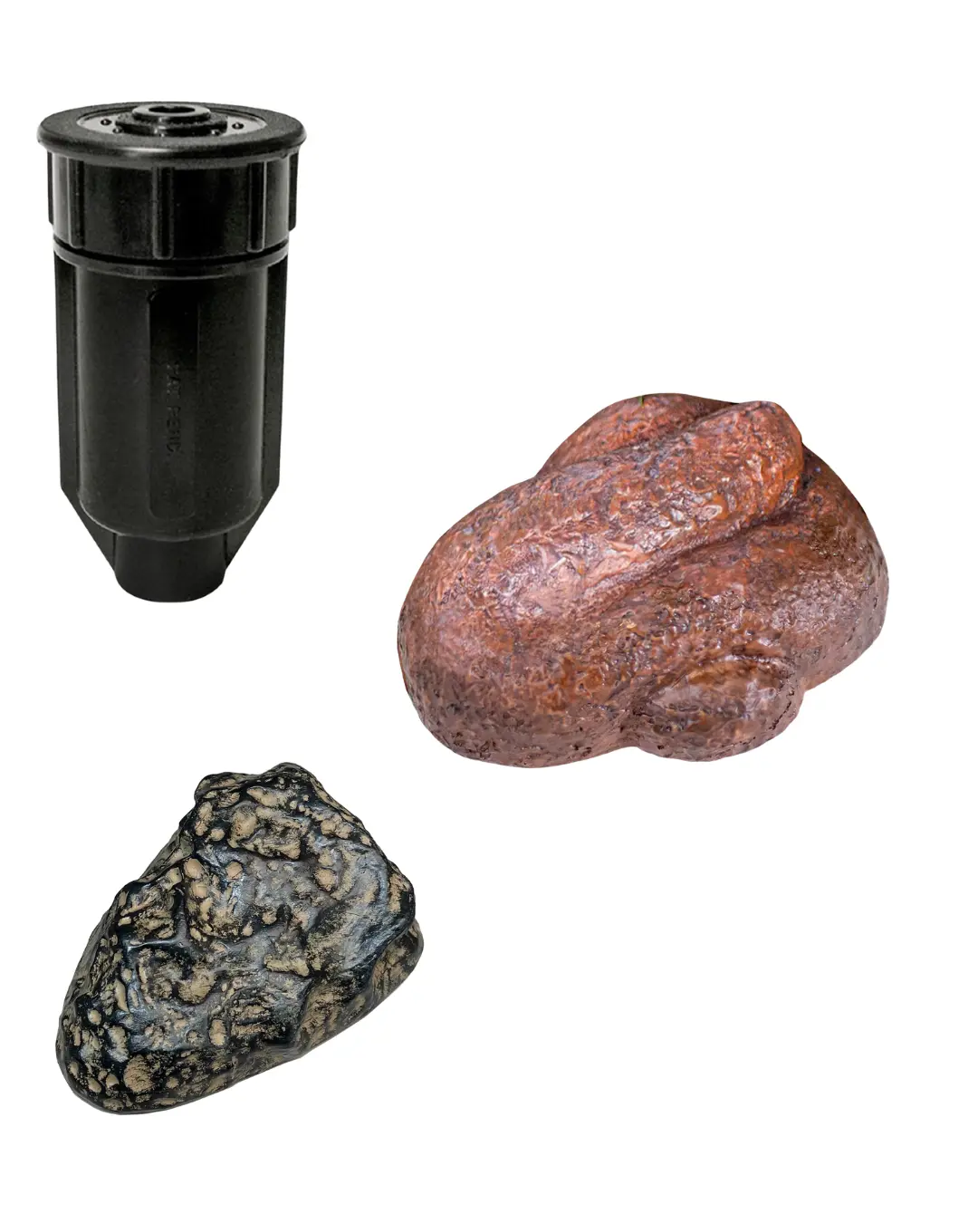 Garden Oasis Decorative Stones and Black Planter for Aesthetic Outdoor Arrangements