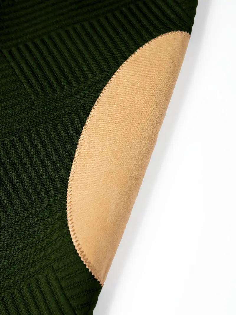 Men's casual fashion suit knitted jacquard sweatshirt and pants two-piece set