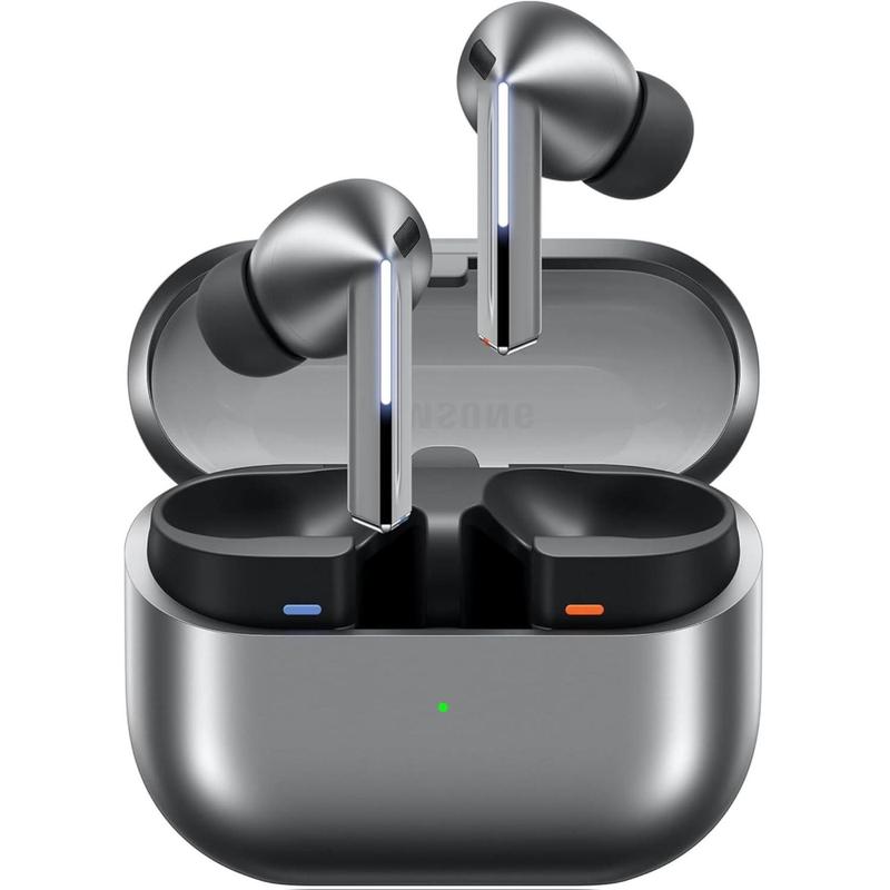 Samsung Galaxy Buds 3 Pro AI True Wireless Bluetooth Earbuds Noise Cancelling Sound Optimization Redesigned Comfort Fit Silver US Version Amazon Exclusive 2Yr Warranty