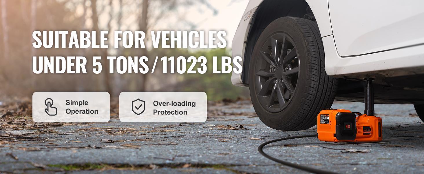 VEVOR Powerful Electric Car Jack, Various specifications, Hydraulic Jack, Scissor Jack with or without Electric Impact Wrench, Portable Car Lift with Built-in Inflatable Pump, LED Light SUV MPV Truck Repair VEVOR Powerful Electric Car Jack, Various specifications, Hydraulic Jack, Scissor Jack with or without Electric Impact Wrench, Portable Car Lift with Built-in Inflatable Pump, LED Light SUV MPV Truck Repair