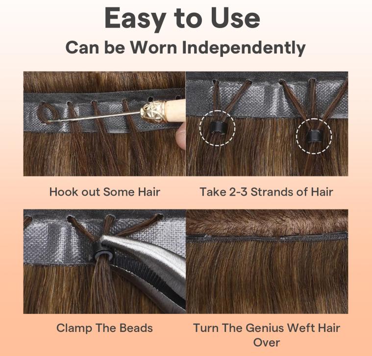 Full Shine Butterfly Weft Hair Extensions Invisible Weft Human Hair Pu Hole Weft OVO Weft For Women