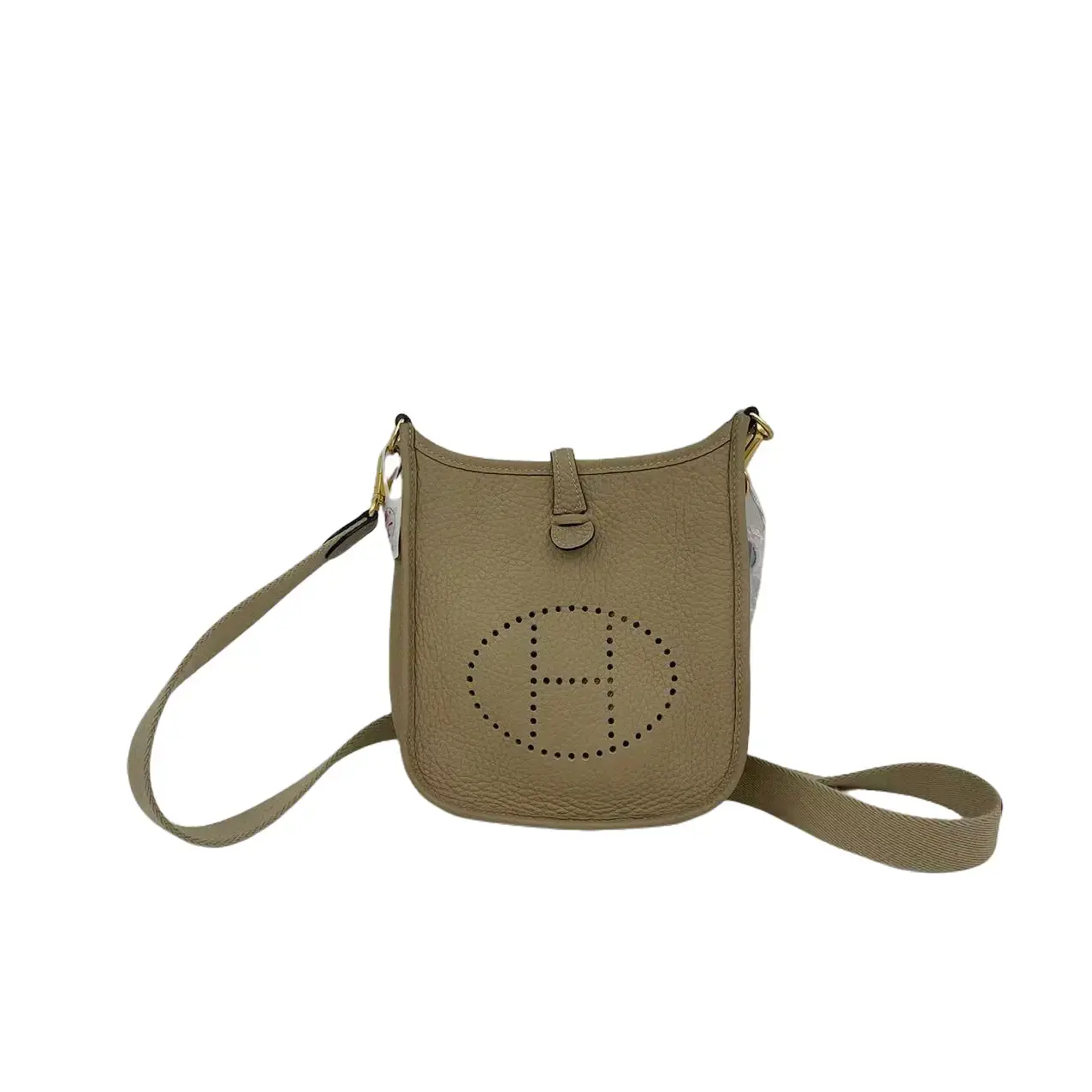 Pre-owned HERMÈS france Crossbody Bags Beige Evelyne 16 Mini Crossbody Bag hz62941