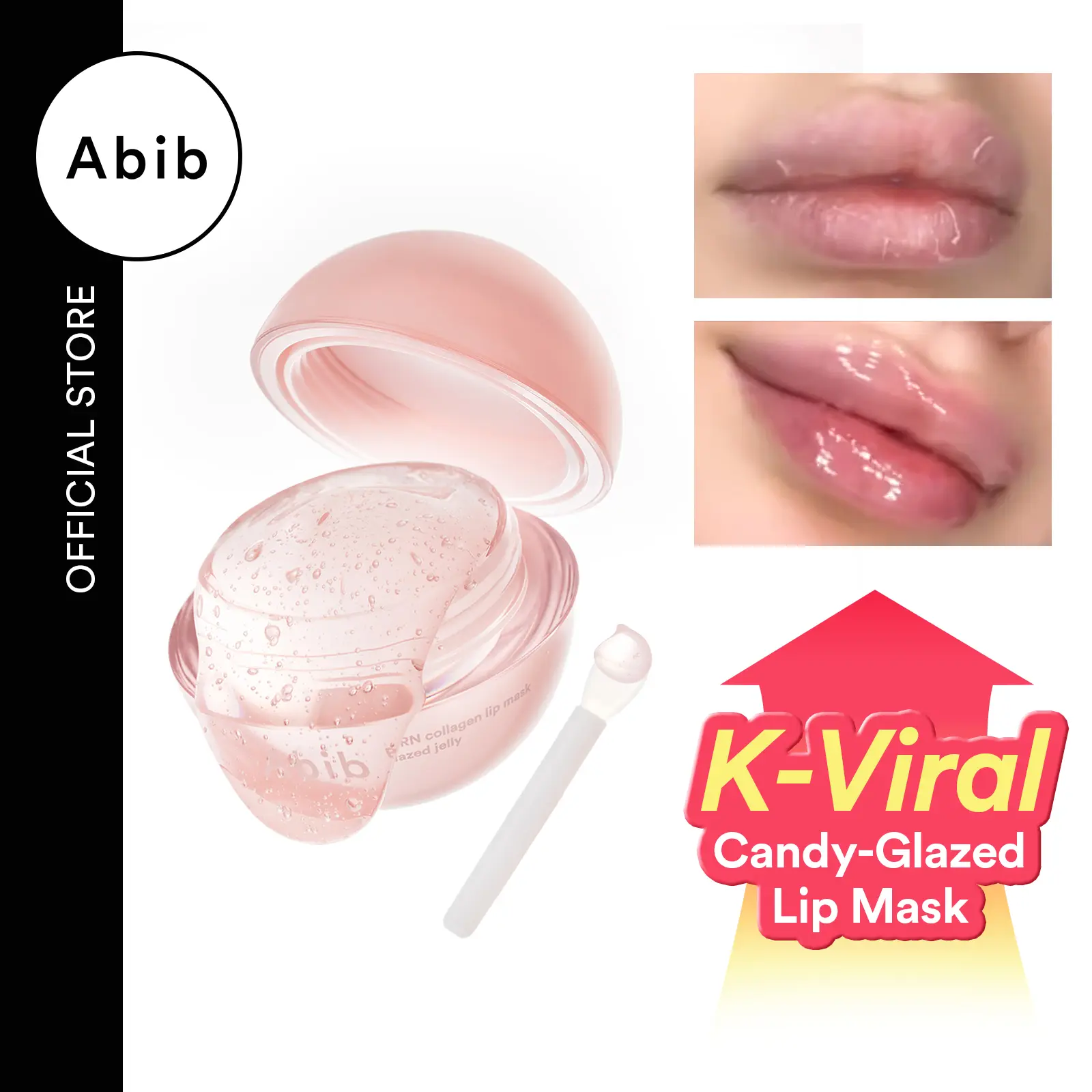 [Abib official] PDRN Vegan Collagen Lip mask Glazed Jelly｜Nourish, Hydrate, Shea Butter, Revitalize for your Flaky and Dry Lips, Comfort, Lipbalm