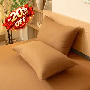 PUREFIBER 100% Natural Linen Rust Pillow Cases - Soft & Breathable for Comfortable Sleep - Ideal for Bedding Bed Set