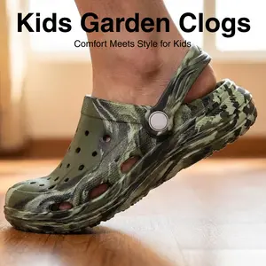 Kids Garden Clogs Summer Sandals Lightweight Water Shoes for Boys Girls
