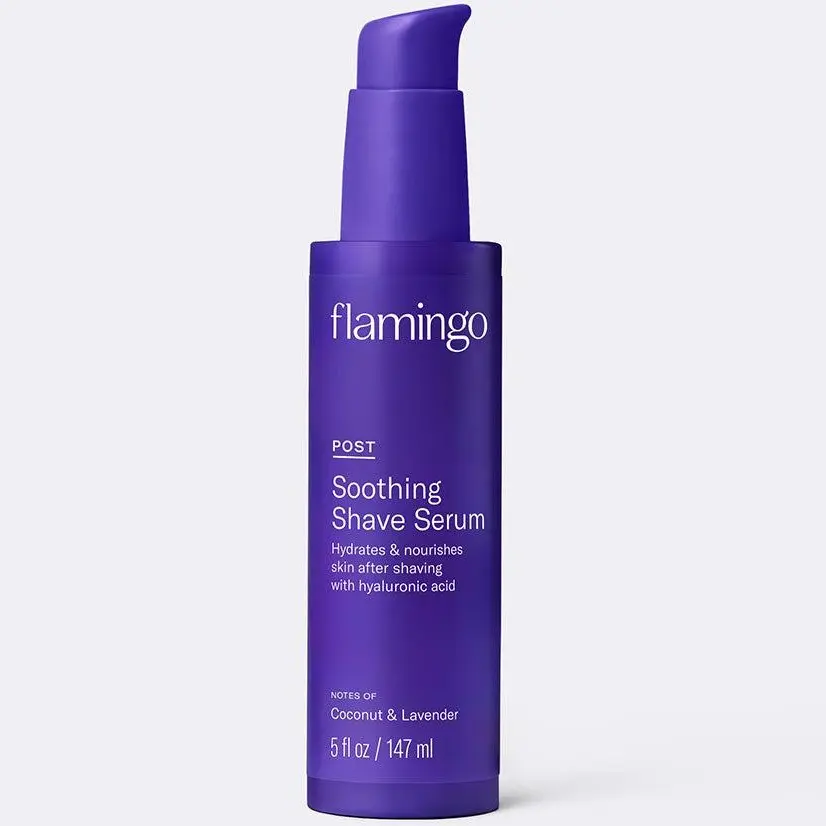 Flamingo Soothing Post Shave Serum with Coconut and Lavender for Women | Lightweight Aftershave | Comfort