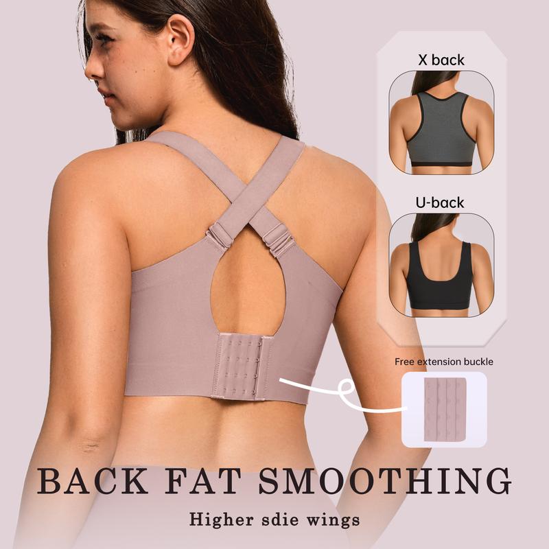 Womens Jelly Bras Full Coverage Wireless Supportive Bra Push Up Plus Size Comfort Soft No Underwire Seamless Comfortable Wireless T-Shirt Everyday Bras Wings