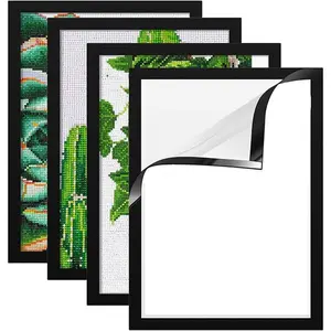 Diamond Painting Frames 12x16in Magnetic Self-Adhesive 4 Pack for Diamond Art Craft Display Gift