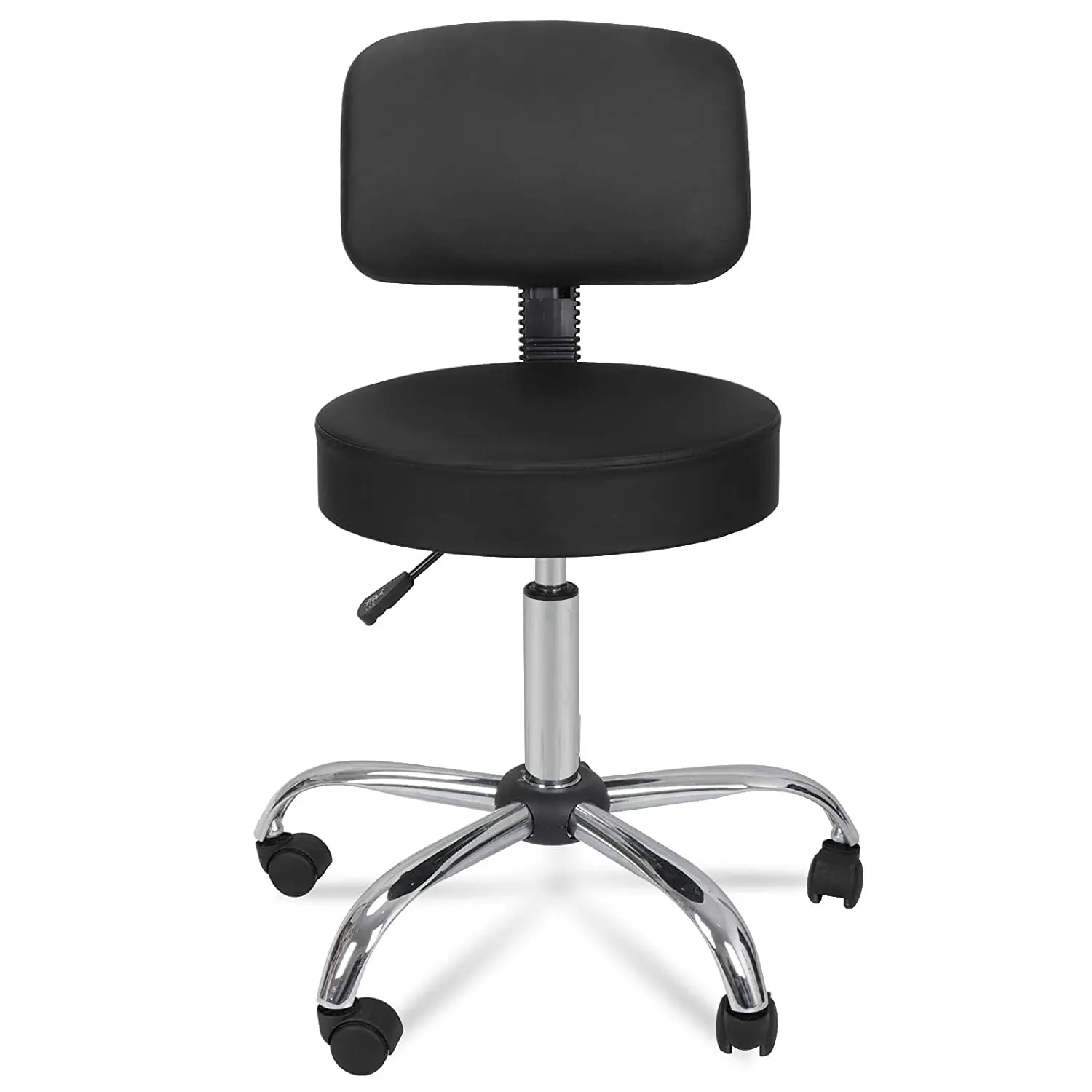 Sturdy Polyurethane Adjustable Swivel Rolling Drafting Chair with Back - Ergonomic Office Chair with Wheels, Commercial Salon Furniture,back to school,back to school haul