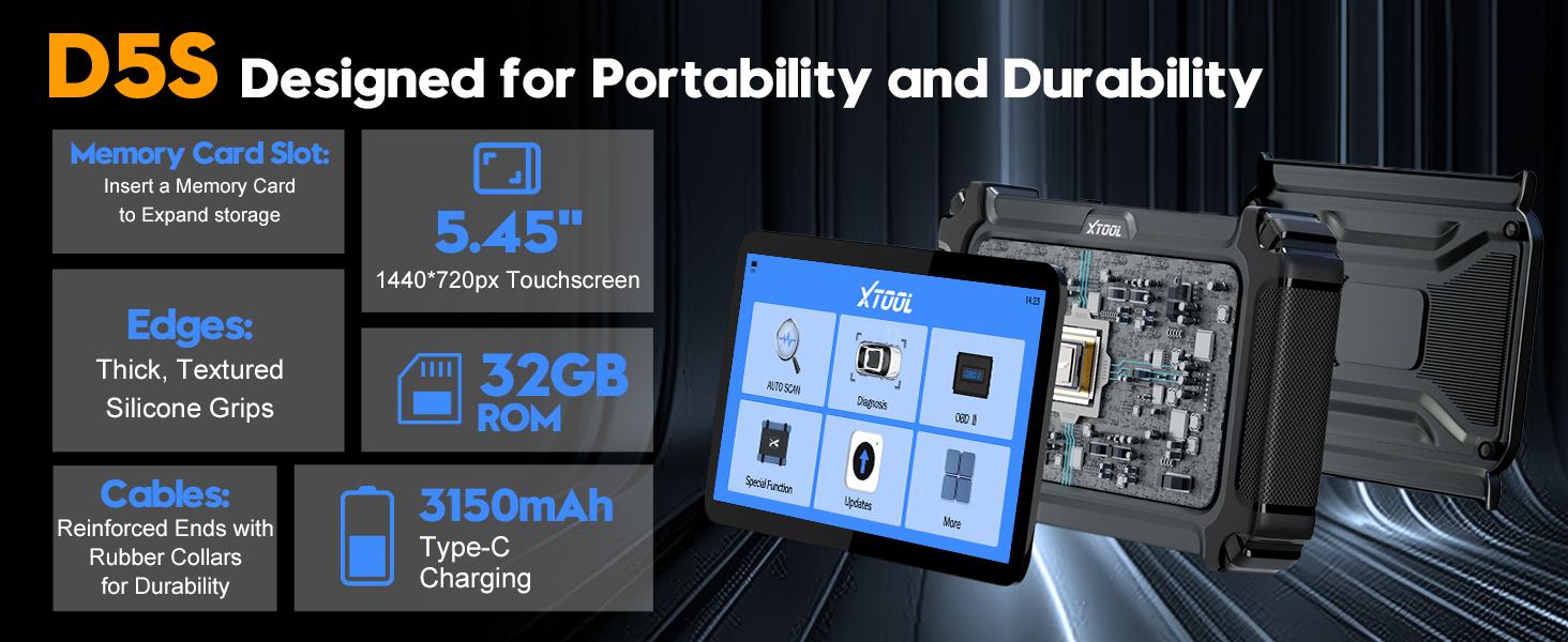 XTOOL D5S OBD2 Scanner Car Diagnostic Scan Tools for ABS/SRS/Engine/Transmission, 16 Reset Services, Free Lifetime Update, Code Reader for Cars & Trucks, Crank Sensor Relearn, FCA AutoAuth, CAN FD for Vehicle Springtok Automotive Alternator Tester XTOOL D5S OBD2 Scanner Car Diagnostic Scan Tools for ABS/SRS/Engine/Transmission, 16 Reset Services, Free Lifetime Update, Code Reader for Cars & Trucks, Crank Sensor Relearn, FCA AutoAuth, CAN FD for Vehicle Springtok Automotive Alternator Tester