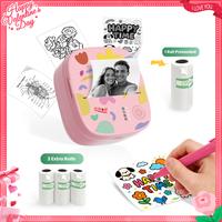 1 Printer(Pink)+3 Rolls of Label