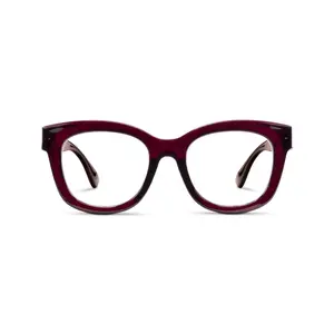 Peepers Center Stage Durable  Oversized Soft Square Blue Light Filtering Readers Women's  Fashion Eyewear