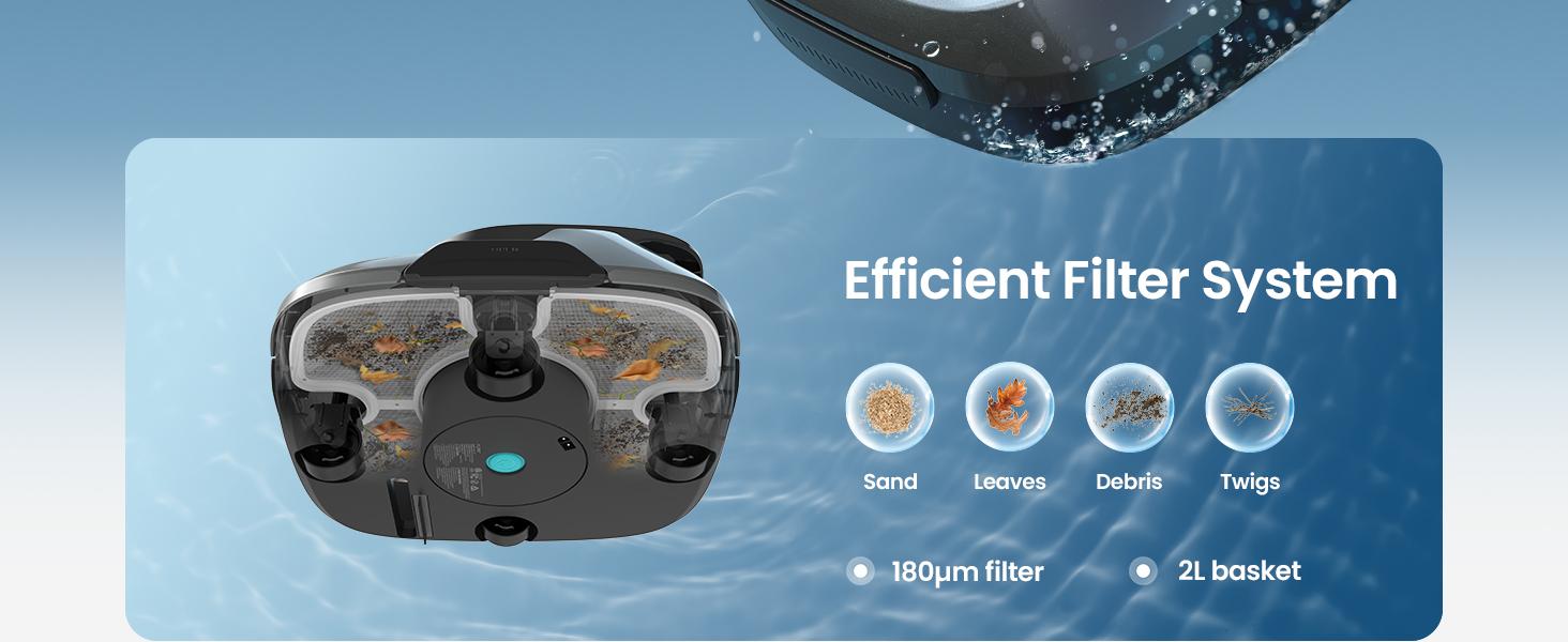 AIPER Cordless Robotic Pool Cleaner,  Lasts up to 90 Mins, Ideal for Above Ground Pools, Self-Parking，Automatic Brush #smartlivinges