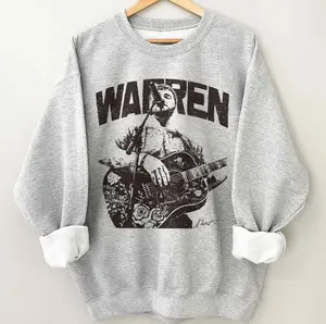 Vintage Indie Music Graphic Sweatshirt – Retro Guitar Singer Aesthetic Crewneck, Minimal Concert Style Unisex Pullover, Trendy Music Lover Streetwear Gif