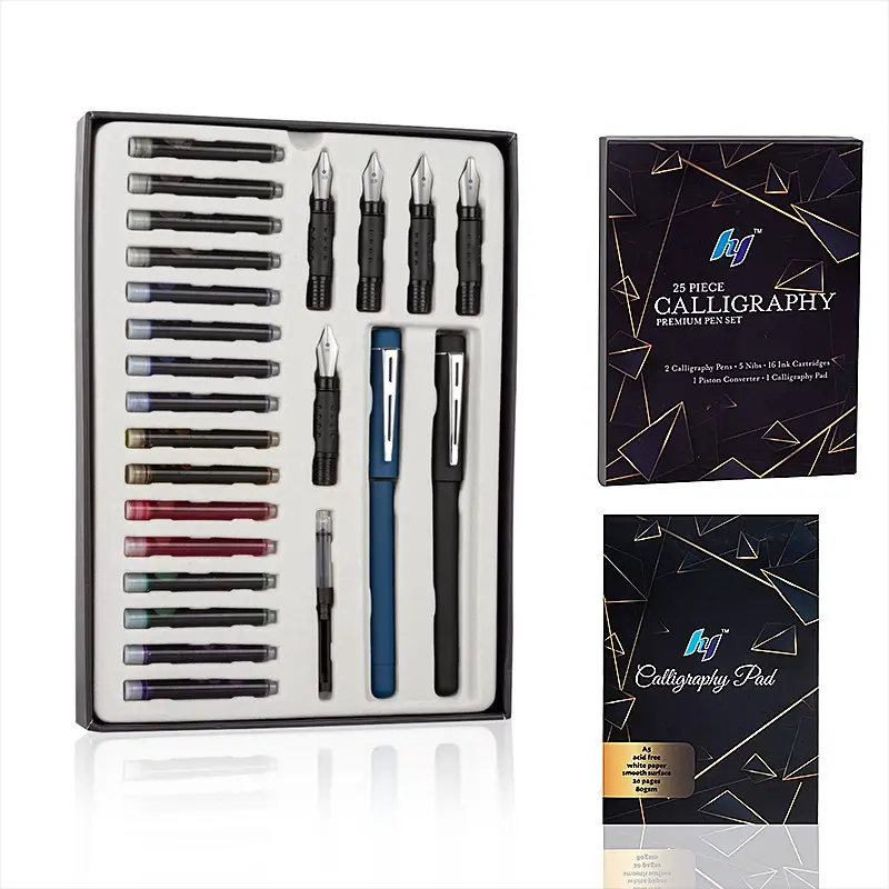 25Pcs All-In-One Calligraphy Pen Set Calligraphy Kit Calligraphy Tools Artist Supplies ✍️ Perfect for Beginners & Pros!