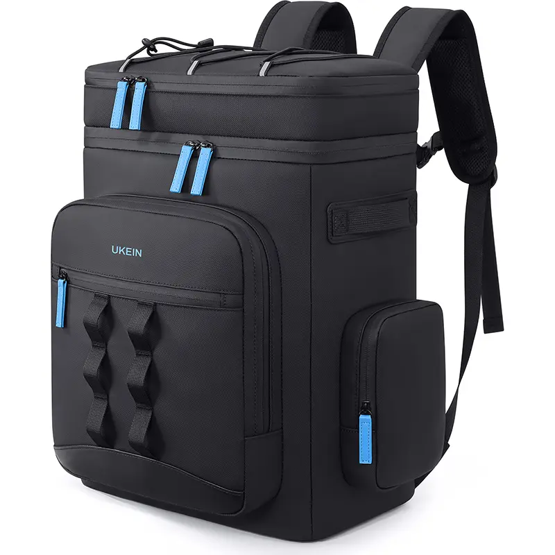 UKEIN Large Insulated Cooler Backpack for Men Women, 17.6" Soft Lightweight Leakproof Picnic Backpack Holds 50 Cans, Waterproof Lunch Backpack for Camping Beach Fishing Travel Hiking Work