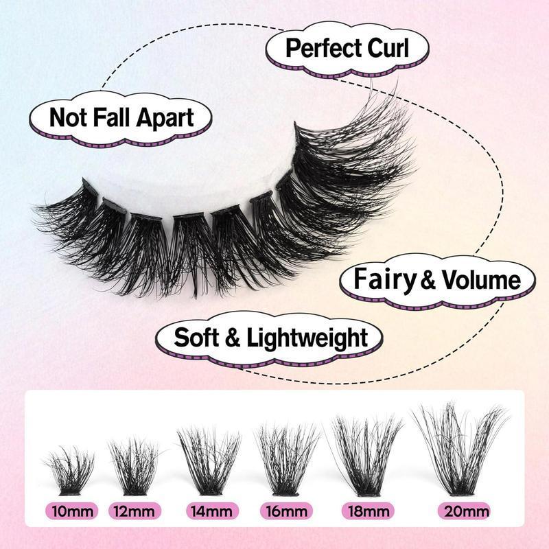 2026 new 4 in 1 Eyelash Extensions Kit with Bond Seal Tweezers Brush for DIY Asian Doll Lash Clusters Professional Eye Makeup Tools for Women Girls Set Flawless Cosmetic Set 2026 new 4 in 1 Eyelash Extensions Kit with Bond Seal Tweezers Brush for DIY Asian Doll Lash Clusters Professional Eye Makeup Tools for Women Girls Set Flawless Cosmetic Set