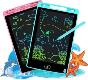 2 Pack LCD Writing Tablet 8.5 Inch Erasable Drawing Pad Toys for Kids Reusable Colorful Electronic Doodle Board Educational and Learning Gifts Drawing Board 10"
