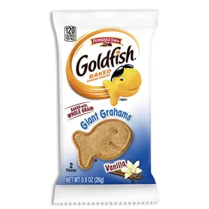 Goldfish Giant Grahams Shaped Vanilla Goldfish | .9 oz, 30 Pack