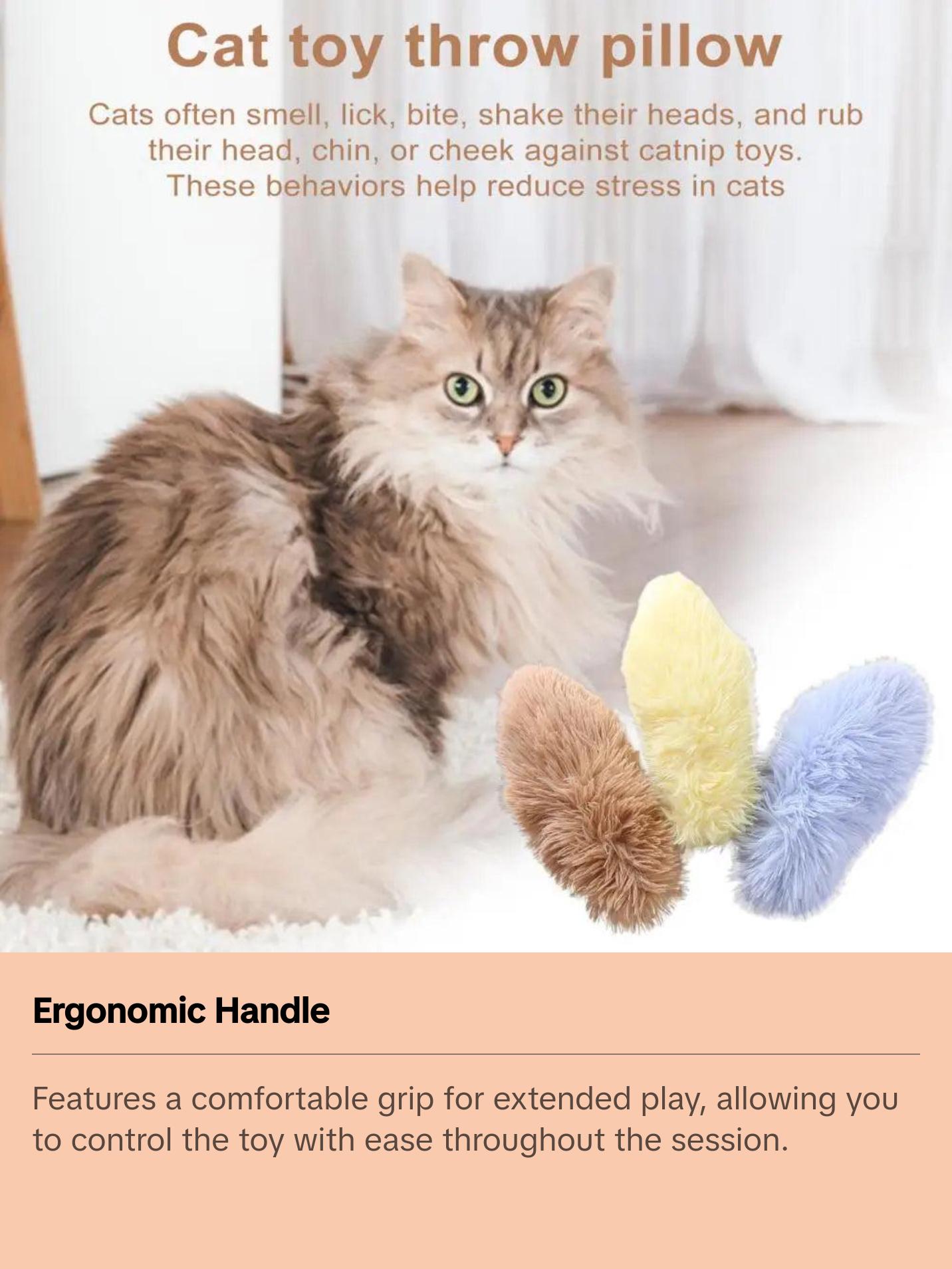 Cat Teaser Toy for Playtime Relief Mental Stimulation with Catnip Tease Stick.