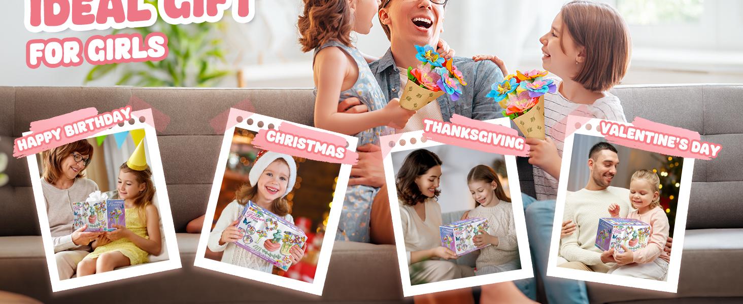 Beefunni DIY Flower Bouquet Craft Kits Toys, DIY Crafts Toys for Kids, Fabric Flower Bouquets for Girls, Educational Activity for Birthdays Christmas Gifts Toddler Girl Beefunni DIY Flower Bouquet Craft Kits Toys, DIY Crafts Toys for Kids, Fabric Flower Bouquets for Girls, Educational Activity for Birthdays Christmas Gifts Toddler Girl