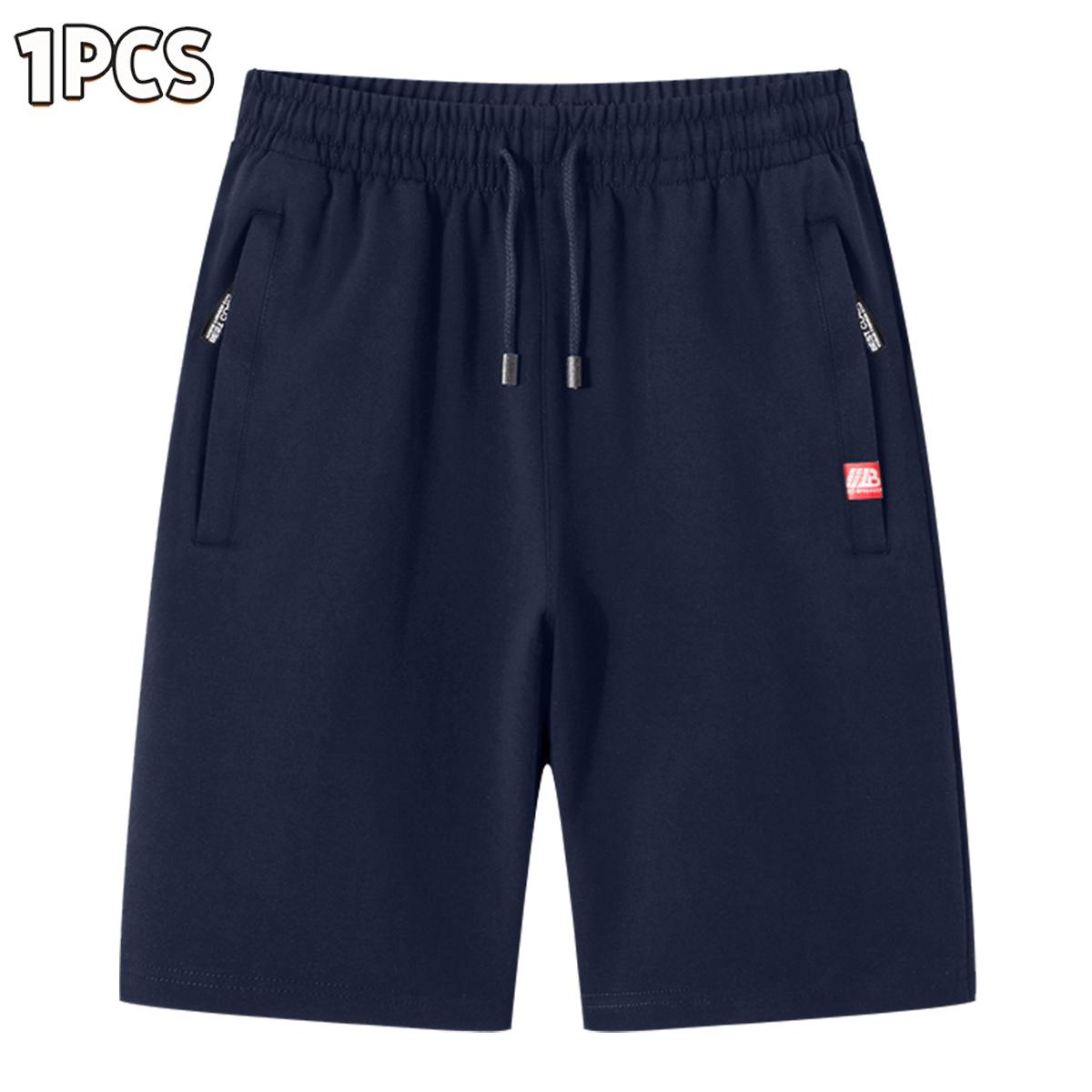 Men’s casual athletic shorts, available in four colors, made from breathable fabric with a zipper design—perfect for summer beach trips, outings, and everyday outdoor activities.