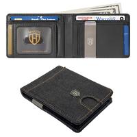 D - Black Matte RFID Wallet + Money Clip