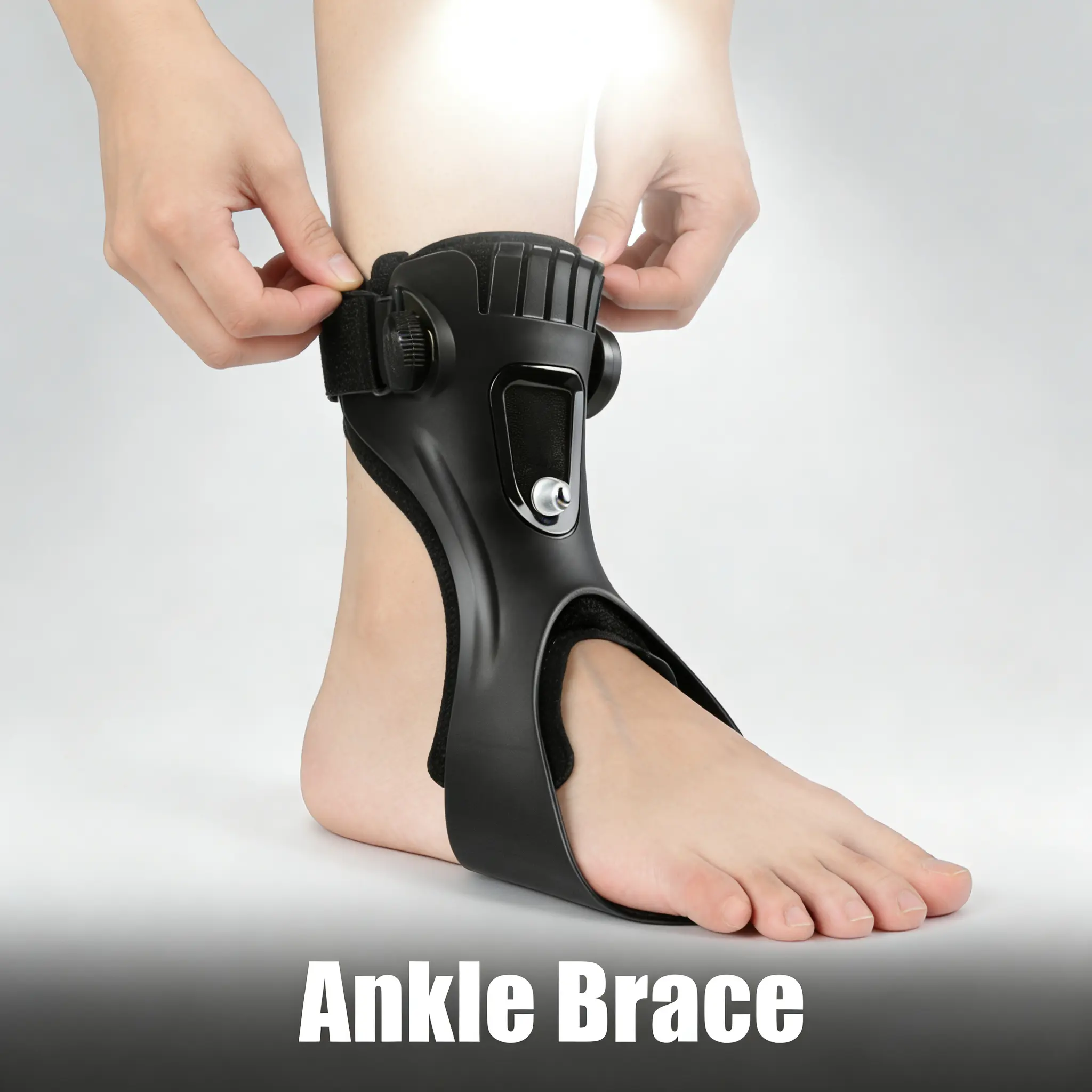 Ultra-Lightweight Ankle For Drop Foot - Slim, Comfortable Design With Optimal Stability & Easy Wear Patellar Knee Brace Knee Compression Wrap Orthopedic Toe Straightener Knee Saver