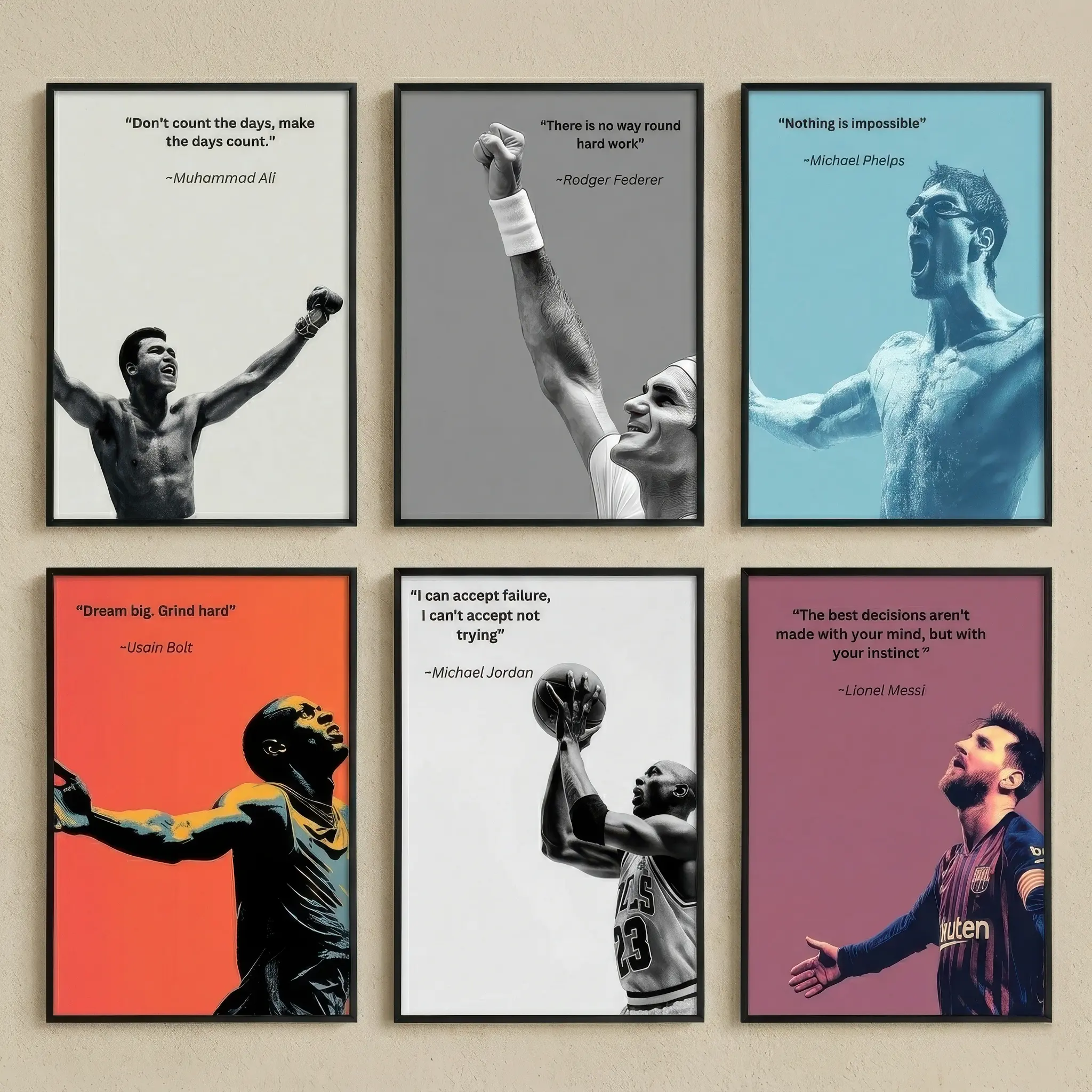 Legends Poster Motivational Sports Prints Motivational Wall Art for Bedroom, Office, Classroom, Home Gym Locker Room motivational quote wall art 24x  36  poster set Minimalist Quote posters  room  decor home decor picture