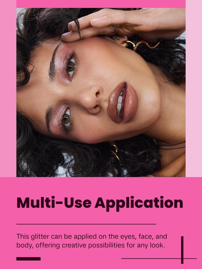 GLITTERPUCK Pressed Fairy Dust Eyeshadow Makeup Powder Cosmetic Water-Infused Pressed Glitter for Eyes Face Body Effortless Application